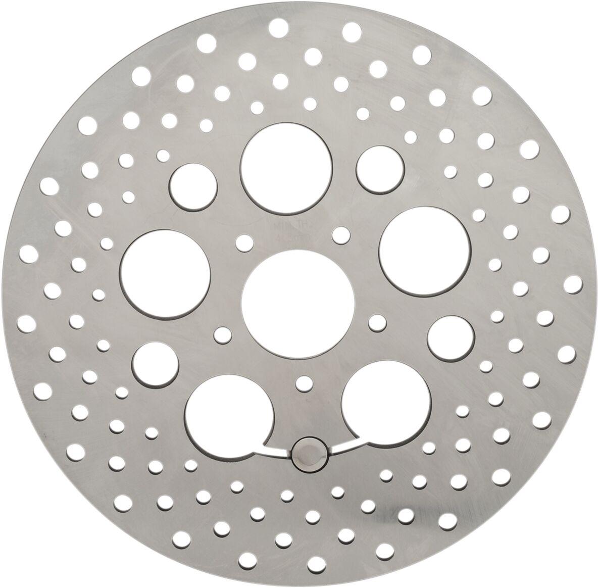 B06-0188AS - Drag Specialties Drilled Brake Disc For Harley Davidson FLHR 1584 Road King 2009-2011 Front