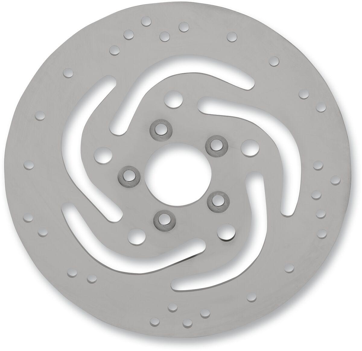 B06-0203AS - Drag Specialties OEM-Style Brake Disc For Harley Davidson FLD 1690 2012-2013 Rear - Silver