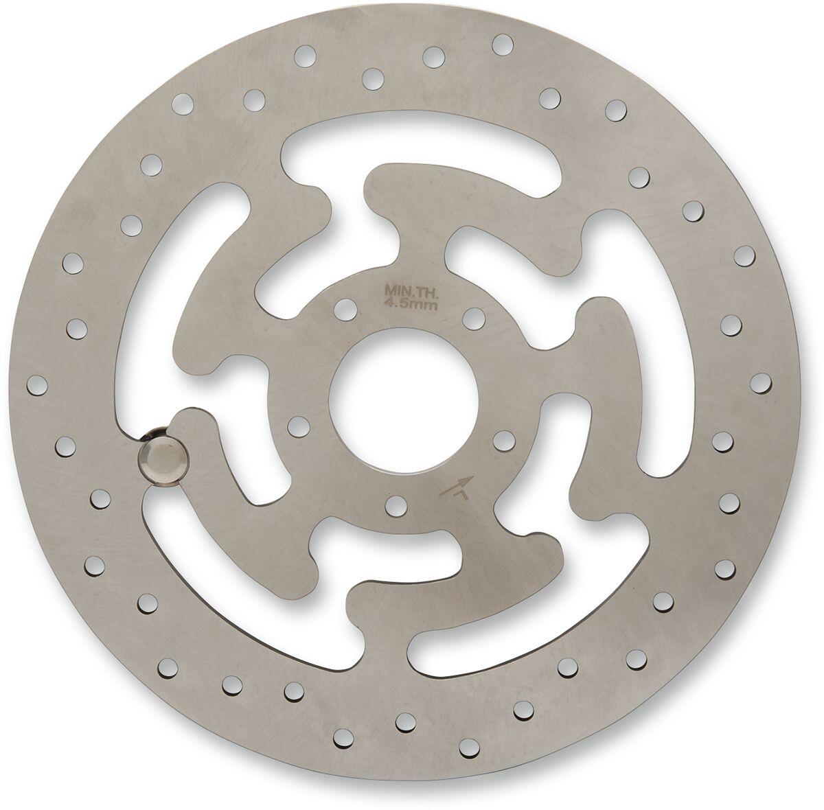 B06-0191LAS - Drag Specialties OEM-Style Brake Disc For Harley Davidson FLHR 1584 2008 Front Left - Silver