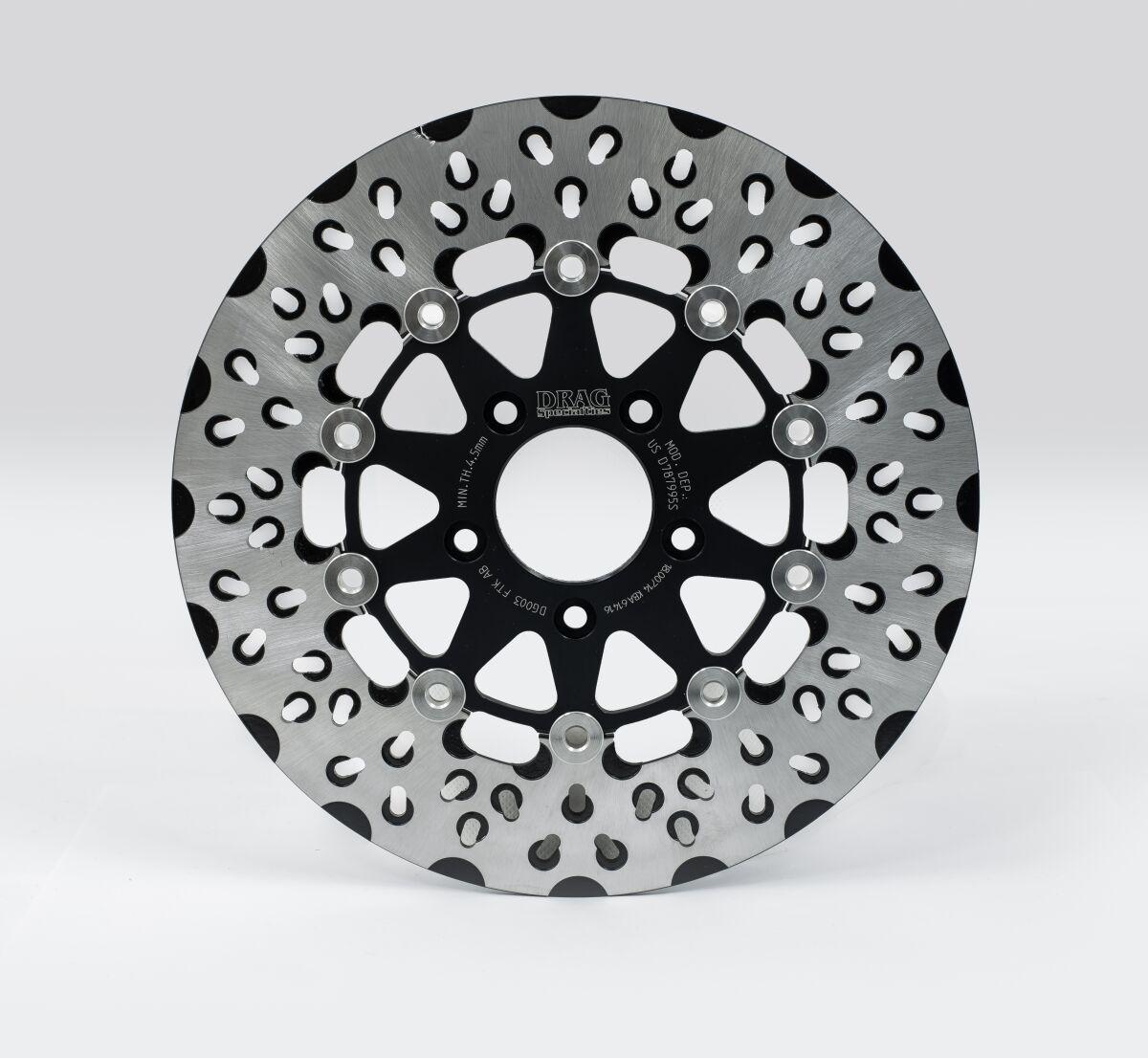 DG003FTKAB - Drag Specialties FTK Series Brake Disc For Harley Davidson FLHR 1450 2000-2003 Front - Black