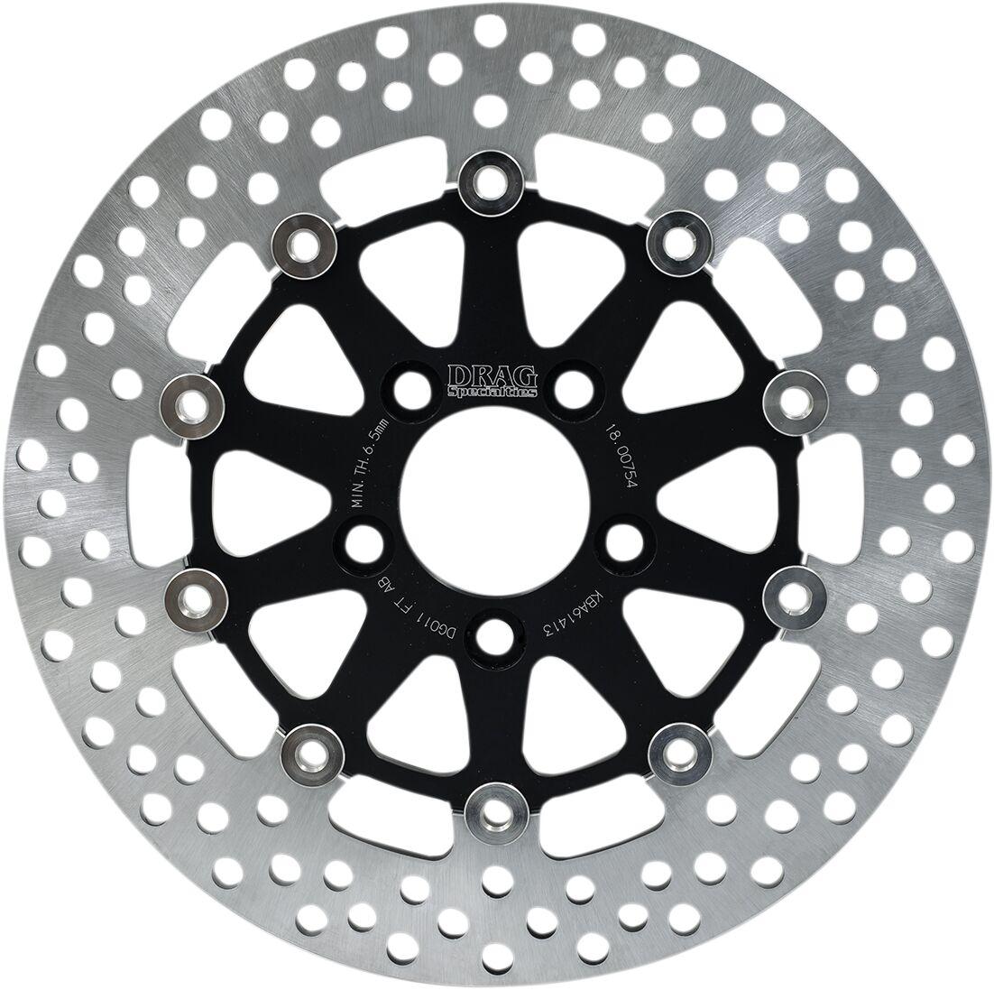 DG011FTAB - Drag Specialties FT Series Brake Disc For Harley Davidson FLH 1868 2021 Rear - Black
