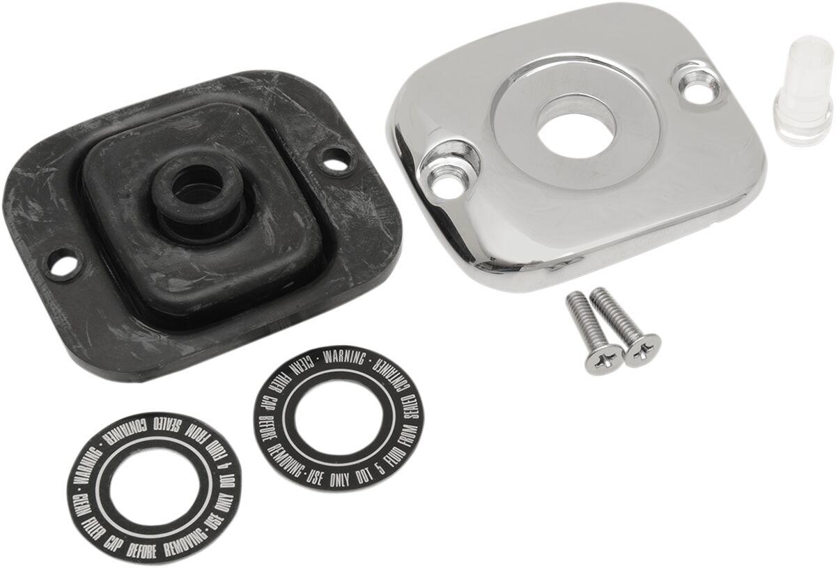 DS373812-1 - Drag Specialties Front Master Cylinder Cover For Harley Davidson FLD 1690 2012-2013 - Chrome