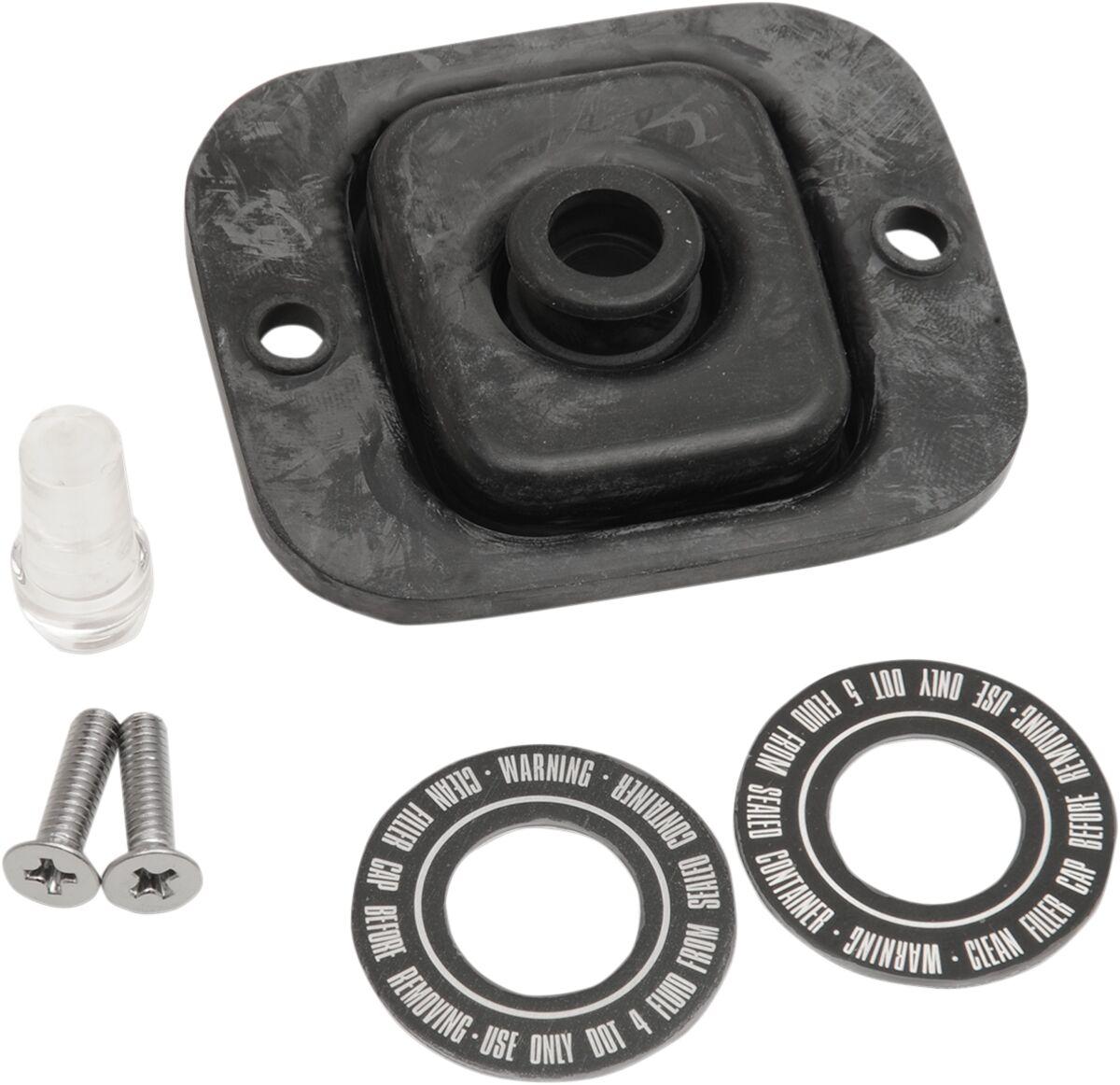 DS290621-1 - Drag Specialties Master Cylinder Reservoir Update Kit For Harley Davidson FXD 1450 1999-2001 Front - Black