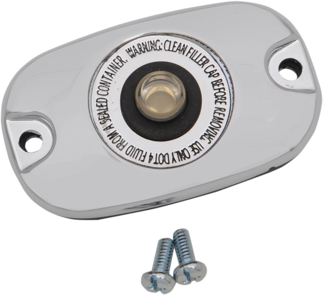77779 - Drag Specialties Rear Brake Master Cylinder Cover Kit For Harley Davidson FLD 1690 2016 - Chrome