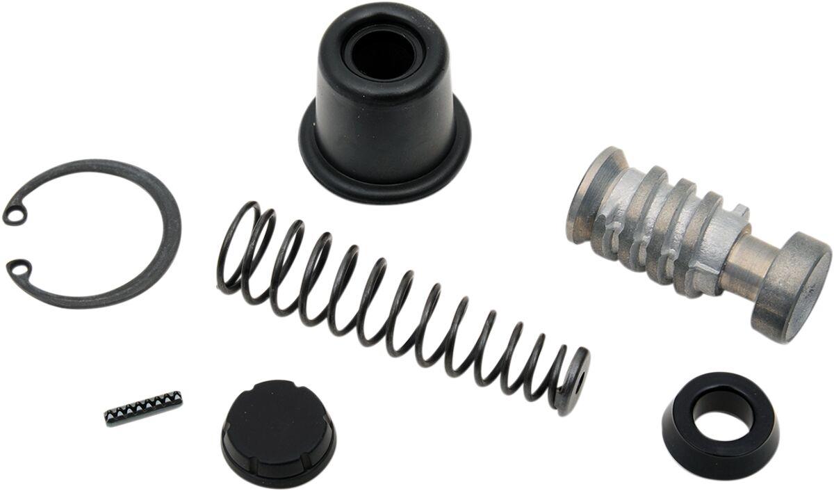 87780 - Drag Specialties Rear Brake Master Cylinder Rebuild Kit For Harley Davidson XL 1200 C 2004-2006 - Black/Silver