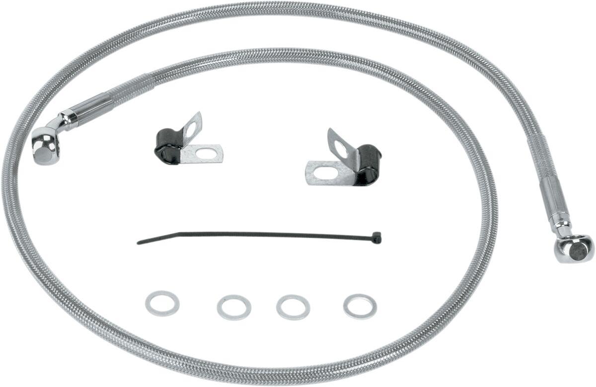 660310 - Drag Specialties Stainless Steel Brake Hose Kit For Harley Davidson XL 1200 C 2004-2013 Front
