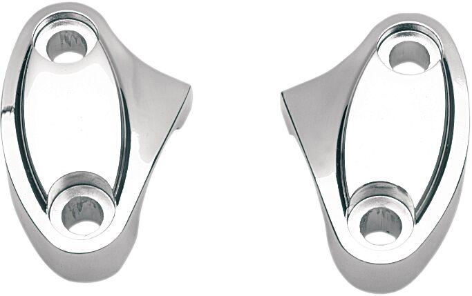 56057-00 - Drag Specialties Handlebar Riser Clamps - Chrome