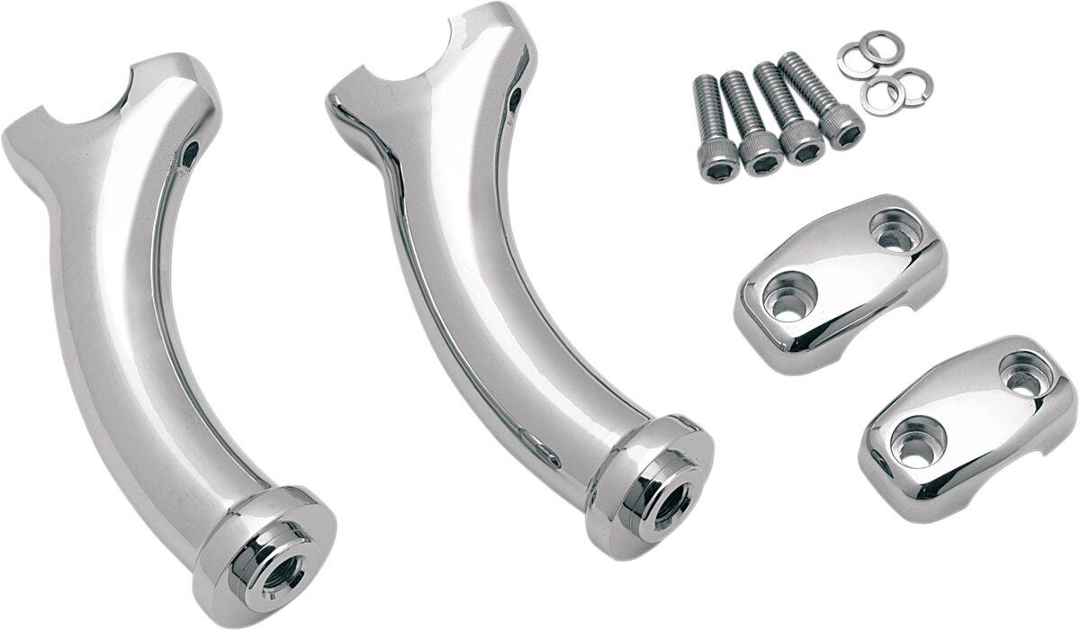 56033-00 - Drag Specialties 5-1/2" Deuce Style Handlebar Riser 14 cm Rise - Chrome