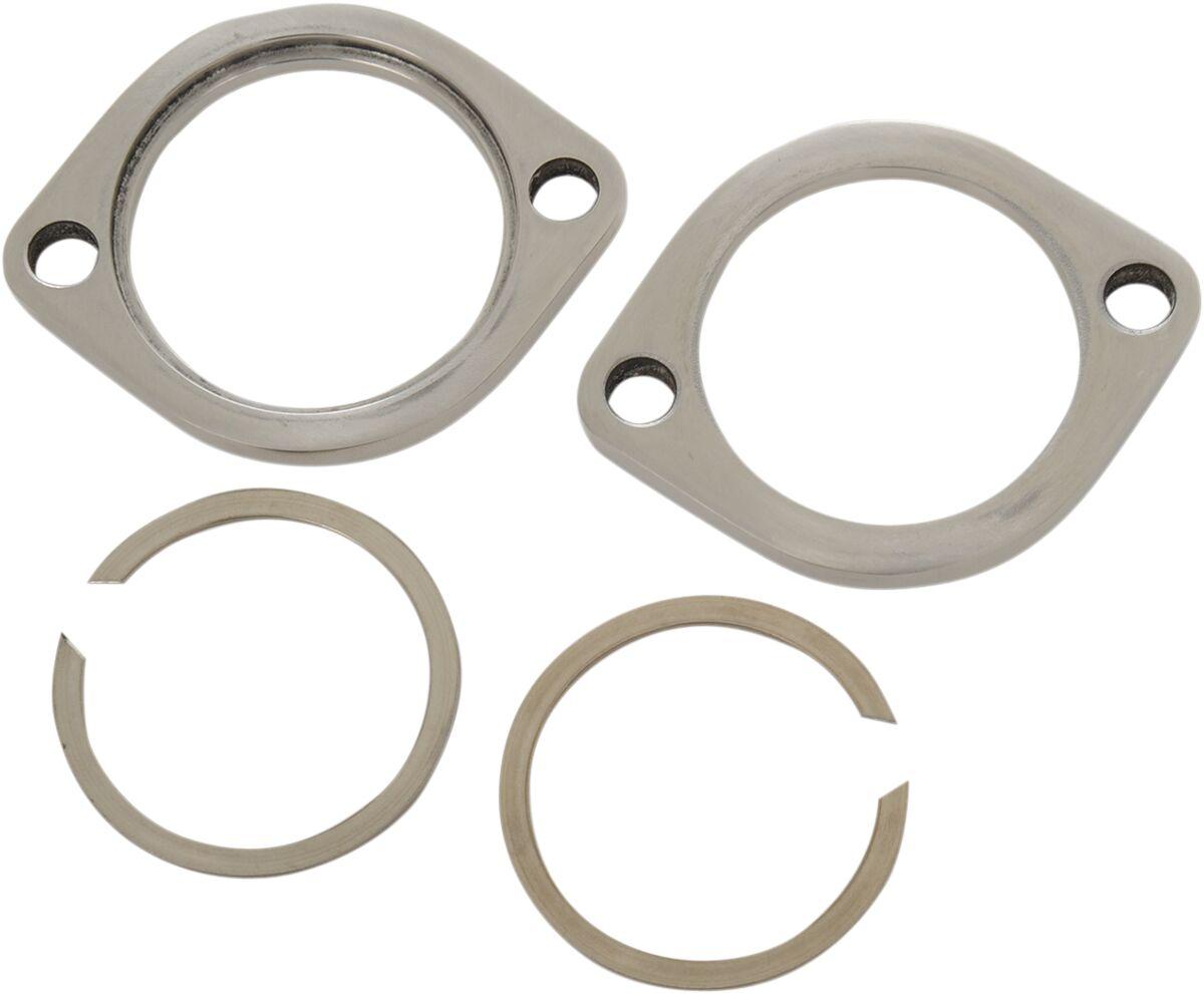 74545S - Drag Specialties Exhaust Flange Kit For Harley Davidson FLD 1690 2013 - Polished