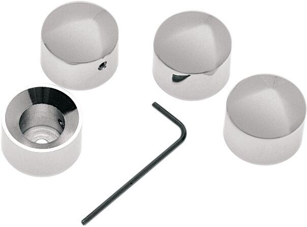 04-0901 - Drag Specialties Chrome Die-Cast Headbolt Cover For Harley Davidson FLD 1690 2012-2013 - Silver