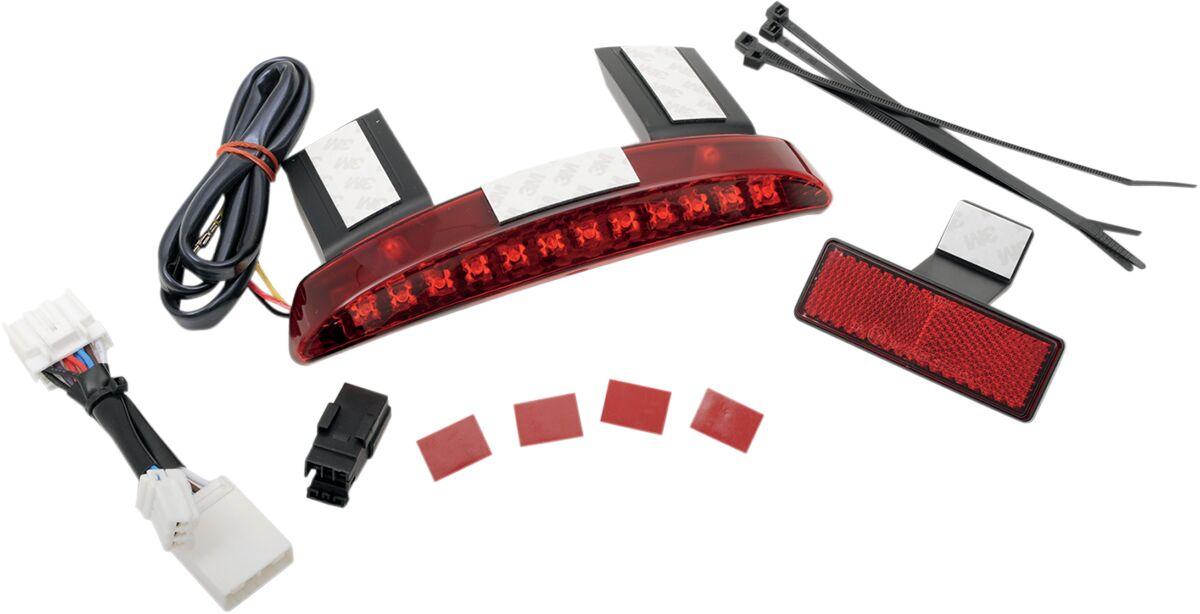 77072 - Drag Specialties LED Running Light & Brake Light Assembly For Harley Davidson XL 1200 N 2008-2012 Rear Red