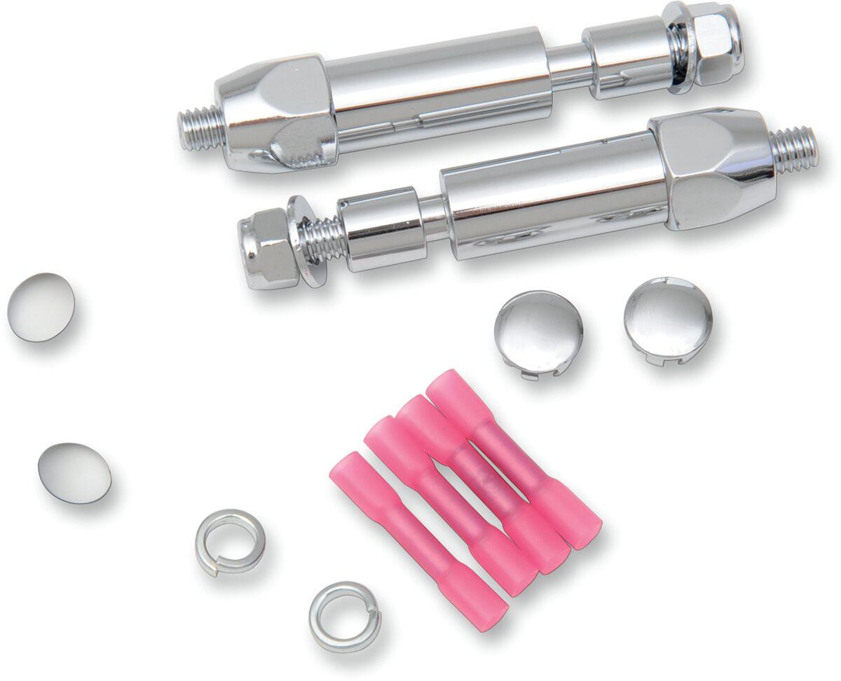L32-03A4 - Drag Specialties Turn Signal Relocation Kit For Harley Davidson FLSTC1450 2002 Rear Chrome