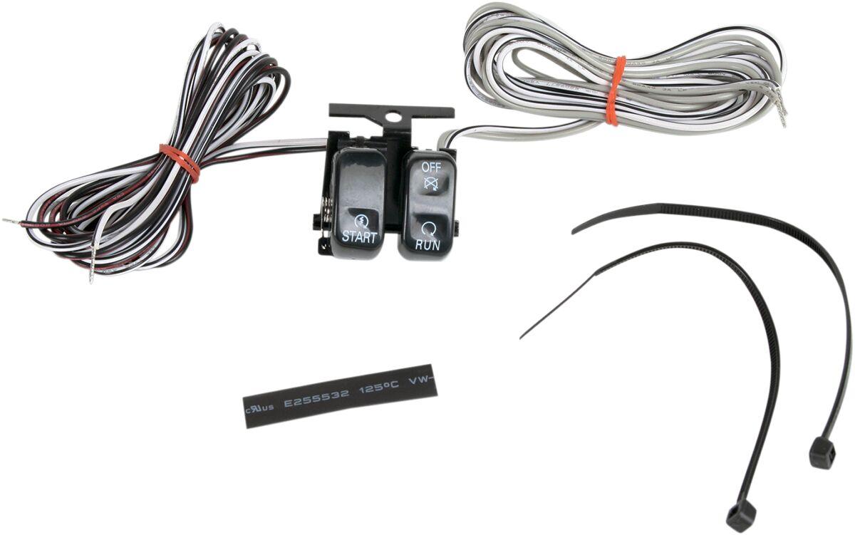 H18-0333B-S - Drag Specialties Handlebar Switch For Harley Davidson FLD 1690 2012-2013 Right/Upper - Black