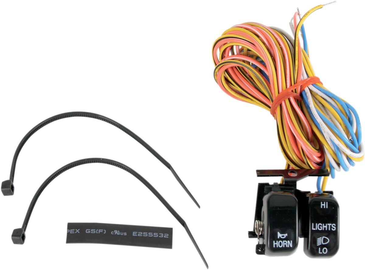 H18-0333B-H - Drag Specialties Handlebar Switch For Harley Davidson FLD 1690 2012-2013 Left/Upper - Black