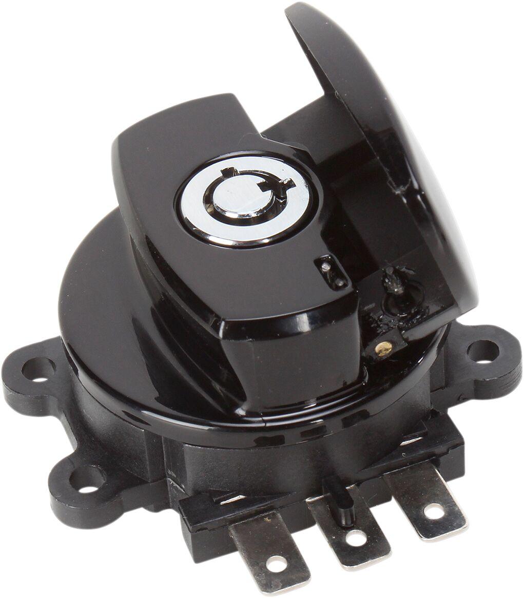 21-0209GB - Drag Specialties Side Hinge Ignition Switch For Harley Davidson FLHR 1450 2003 - Black