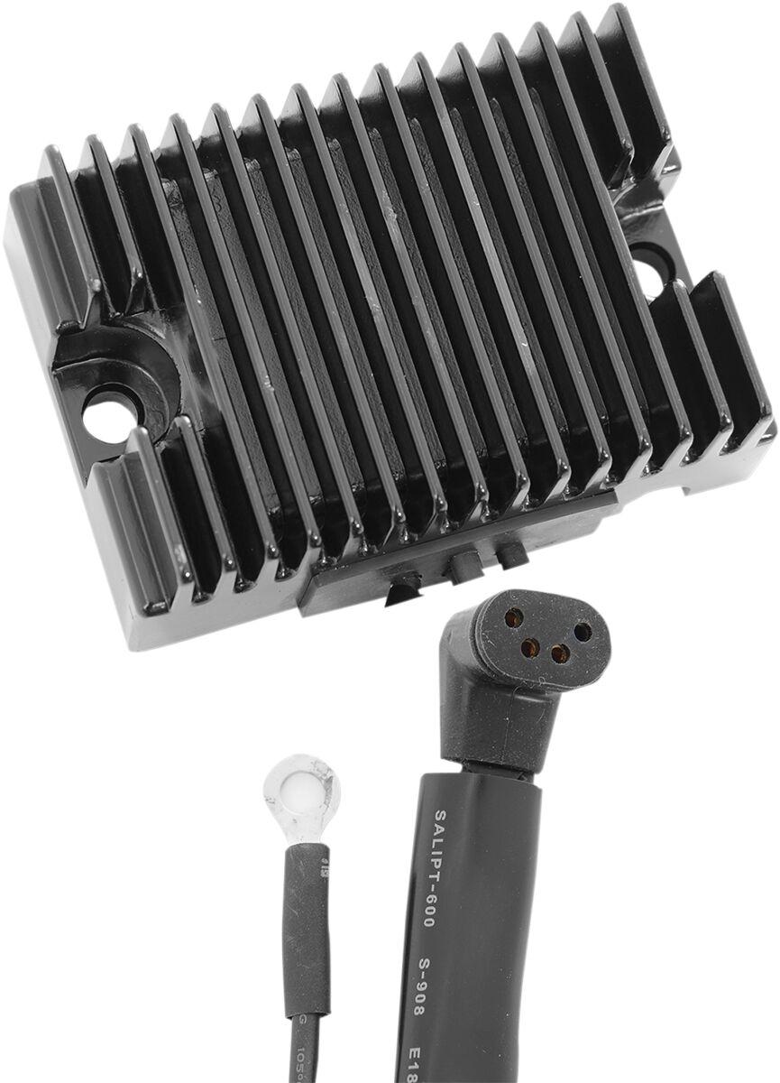 74510-70BK - Drag Specialties Solid-State Regulator For Harley Davidson FL 1200 1970-1975 - Black