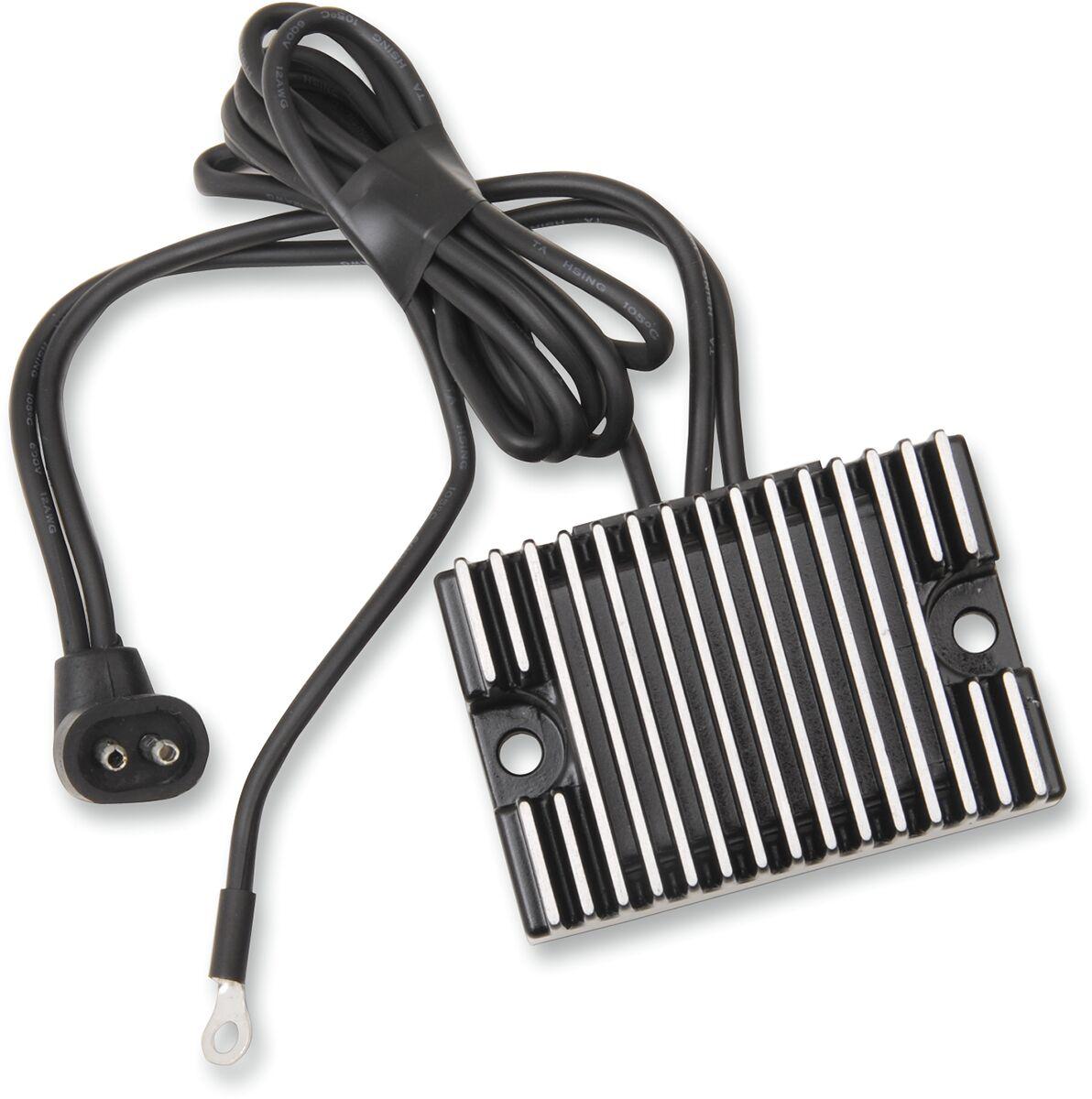 74519-88BK - Drag Specialties Solid-State Regulator For Harley Davidson FLHR 1340 1994-1998 - Black