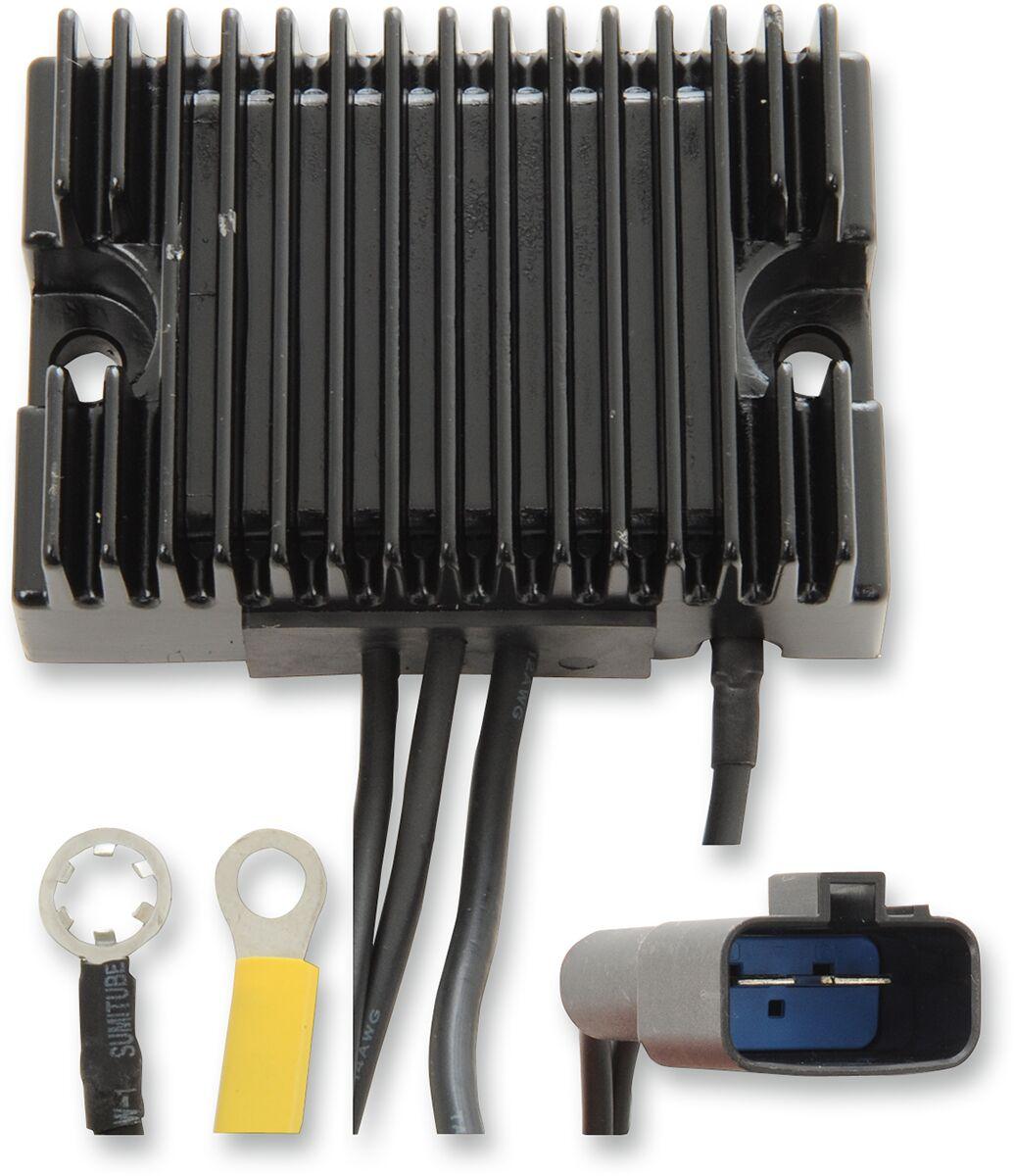 74512-00 - Drag Specialties Solid-State Regulator For Harley Davidson FLSTC1450 2000 - Black