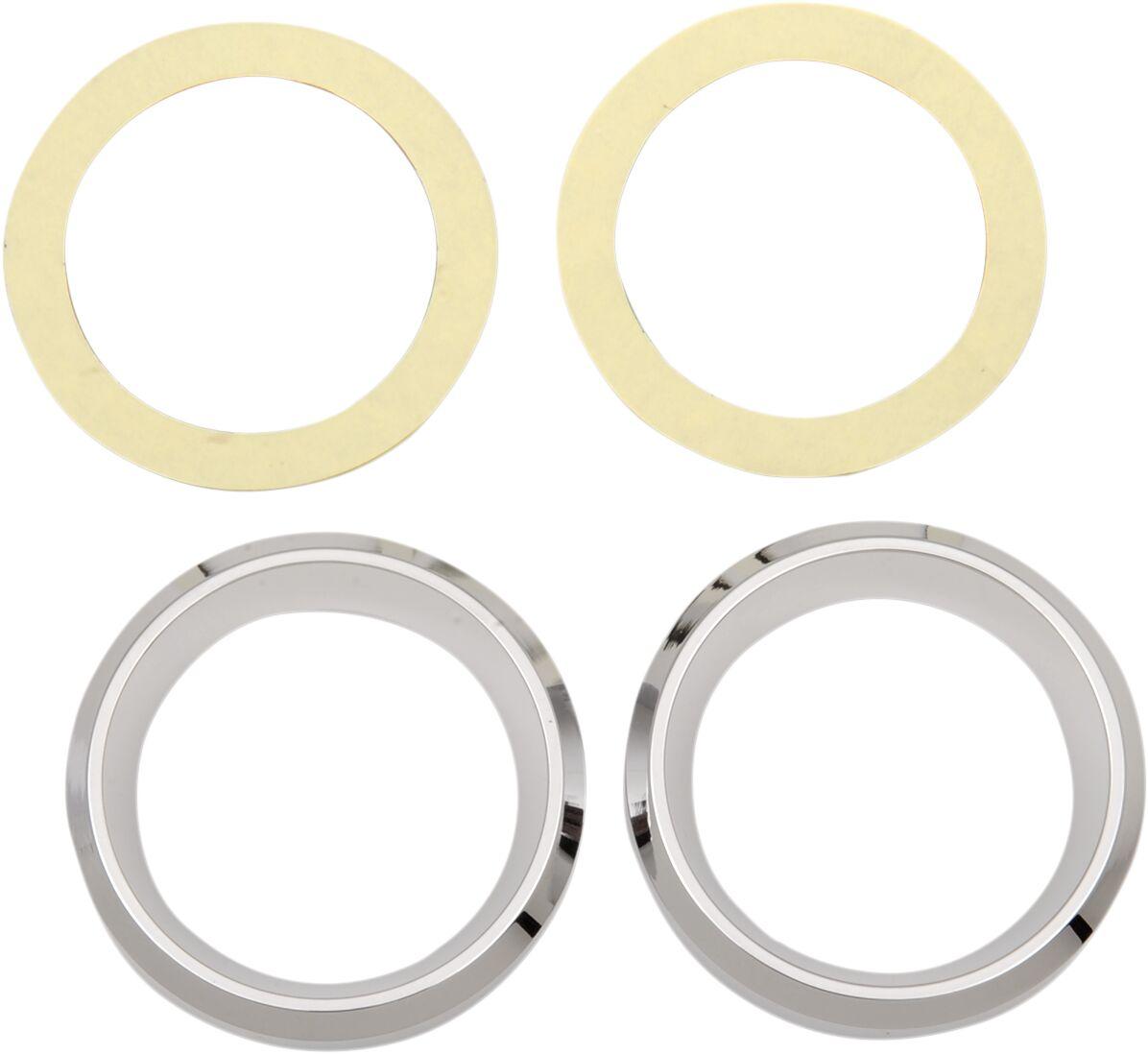 2202-0061-BC119 - Drag Specialties Instrument Gauge Bezel For Harley Davidson FLTC 1340 1986-1991 - Chrome