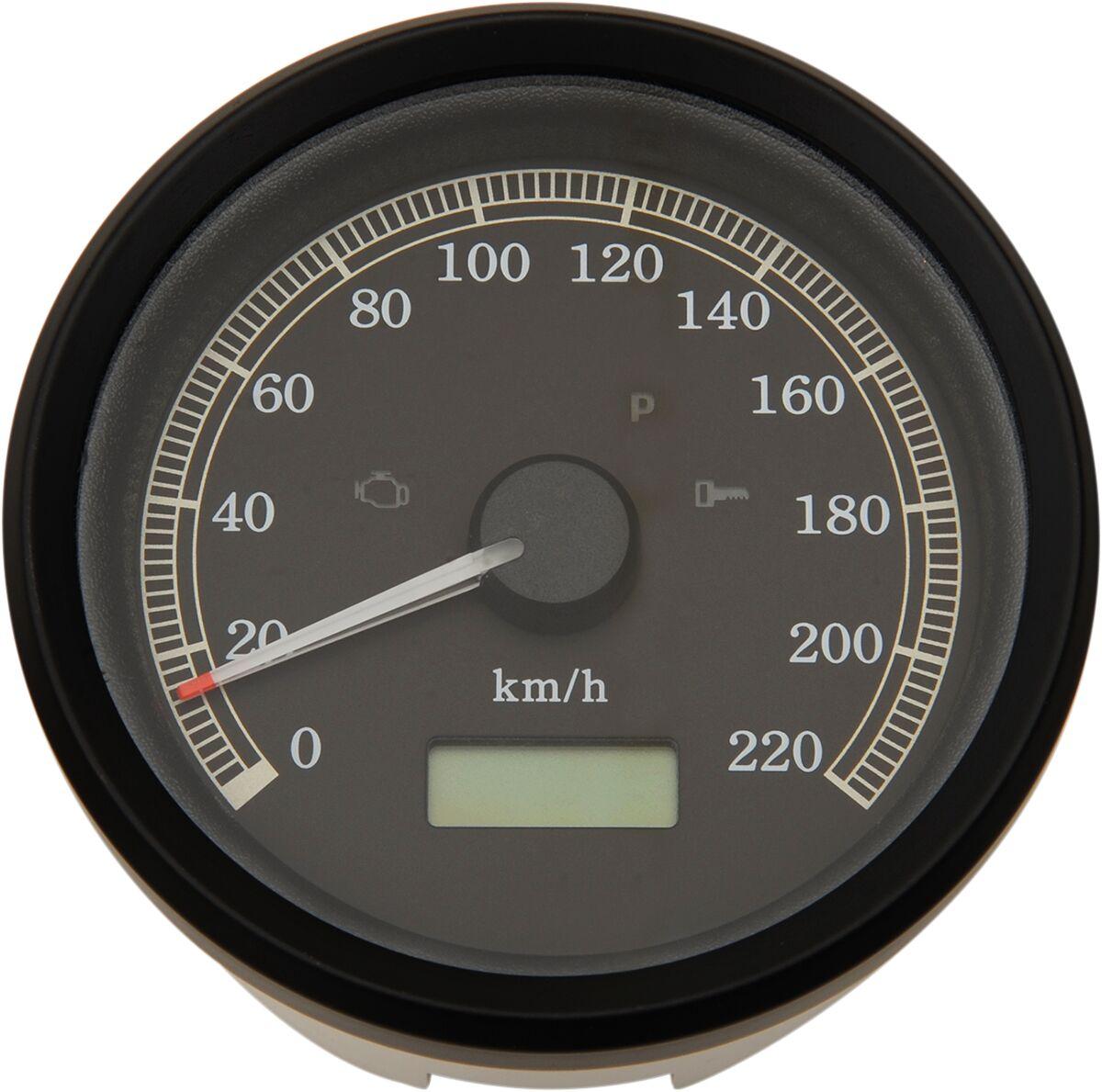 T21-69A4BBDS - Drag Specialties 3-3/8" Programmable Electronic Speedometer For Harley Davidson FXD 1450 1999-2003