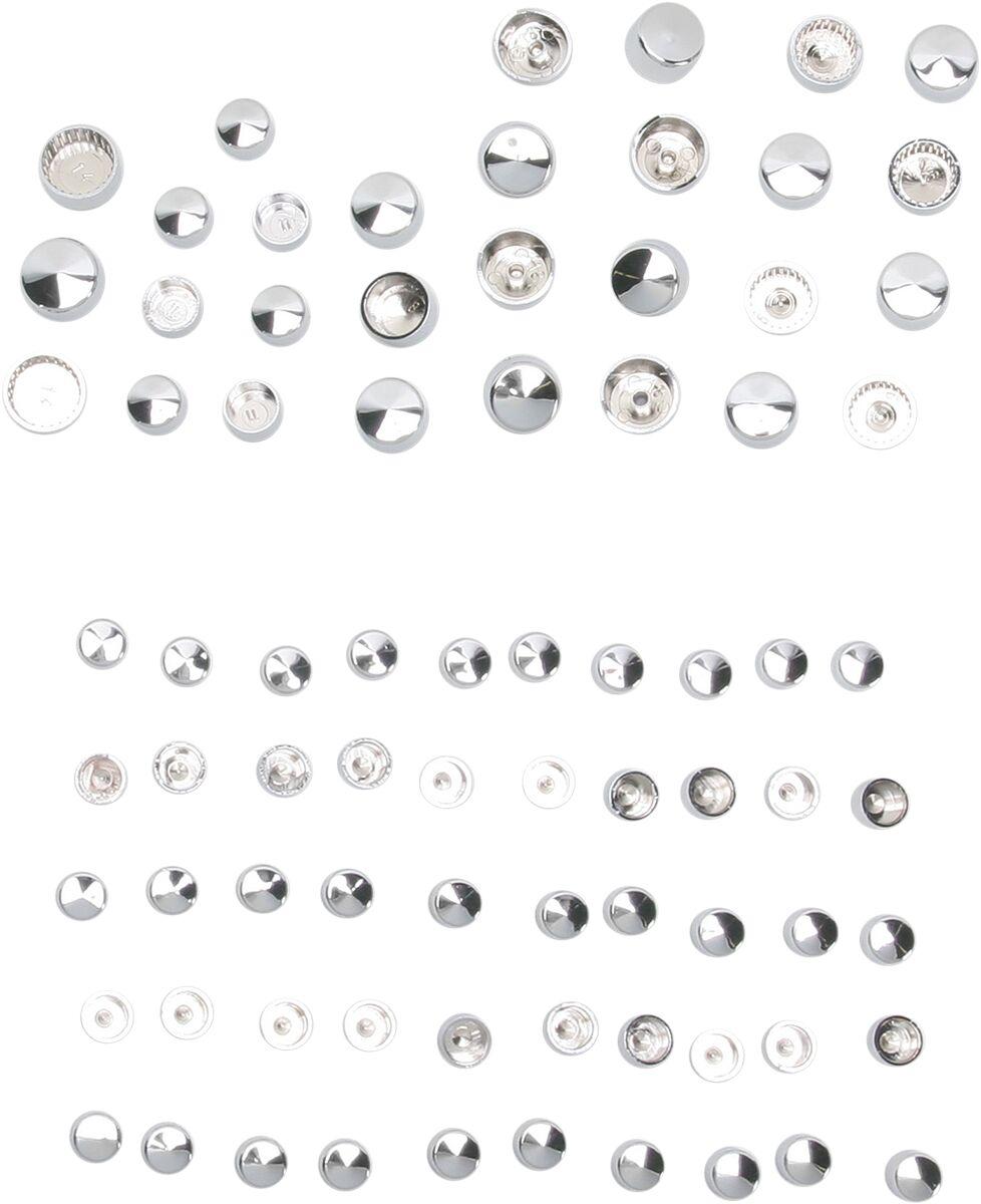 352118 - Drag Specialties Bolt Cover Engine Kit For Harley Davidson FLD 1690 2012-2013 - Chrome