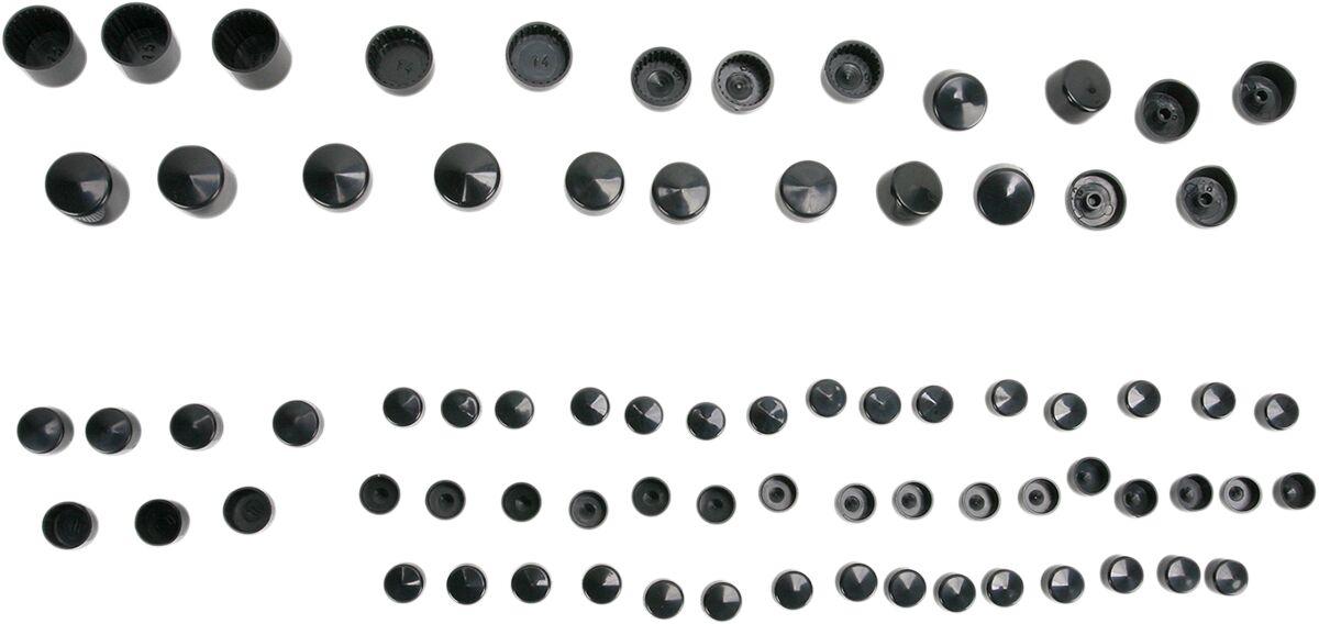 352007 - Drag Specialties Bolt Cover Standard Kit For Harley Davidson FLD 1690 2012-2013 - Black