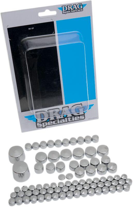352011 - Drag Specialties Bolt Cover Standard Kit For Harley Davidson FLSTC1584 2007-2010 - Silver