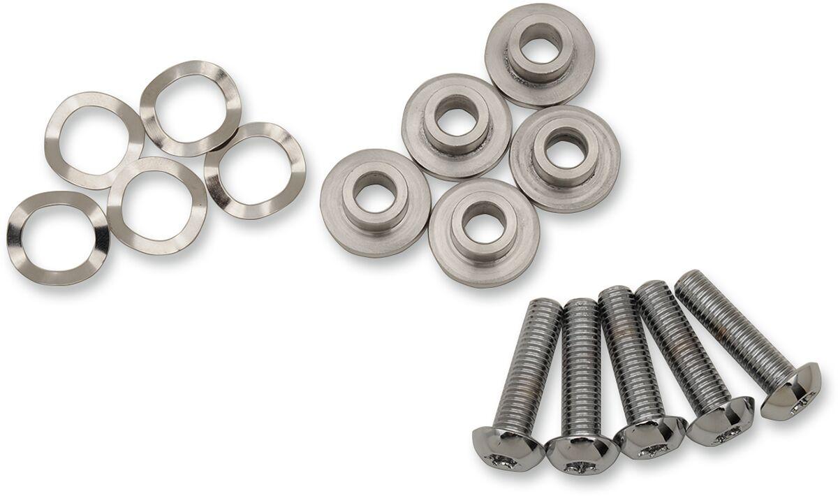 B06-0194-HW - Drag Specialties Floating Brake Disc Hardware Kit For Harley Davidson FLHR 1690 2014-2015 - Silver