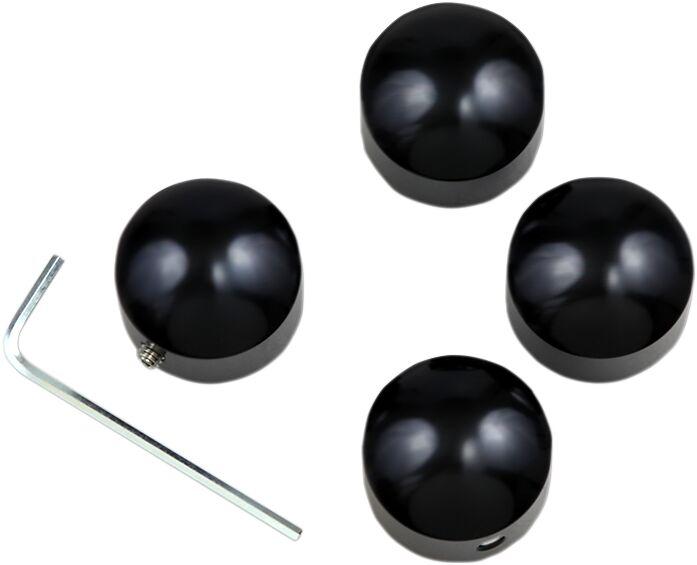 04-0901AGB - Drag Specialties Head Bolt Covers For Harley Davidson FLD 1690 2012-2013 - Die Cast