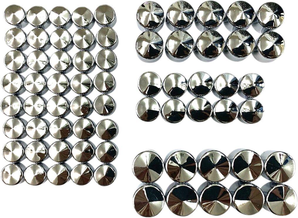 352065 - Drag Specialties Bolt Cover Engine Kit For Harley Davidson FLDE 1750 2018-2020 - Chrome
