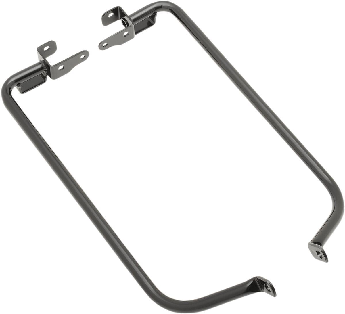 S77-0148B - Drag Specialties Saddlebag Support Brackets For Harley Davidson FLHR 1690 - Gloss Black