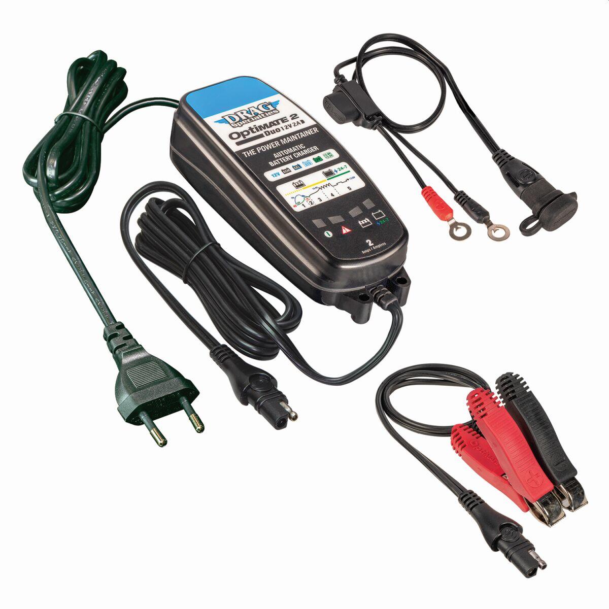 TM556 - Drag Specialties Drag Specialties Optimate 2 Duo EU Battery Charger