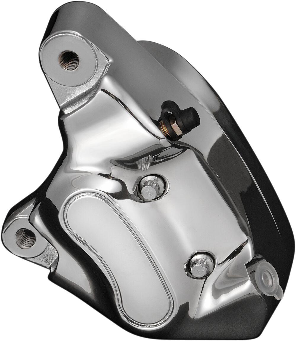 46467 - Drag Specialties 4 Piston Brake Caliper For Harley Davidson FLST 1340 1987-1990 Front Left - Chrome