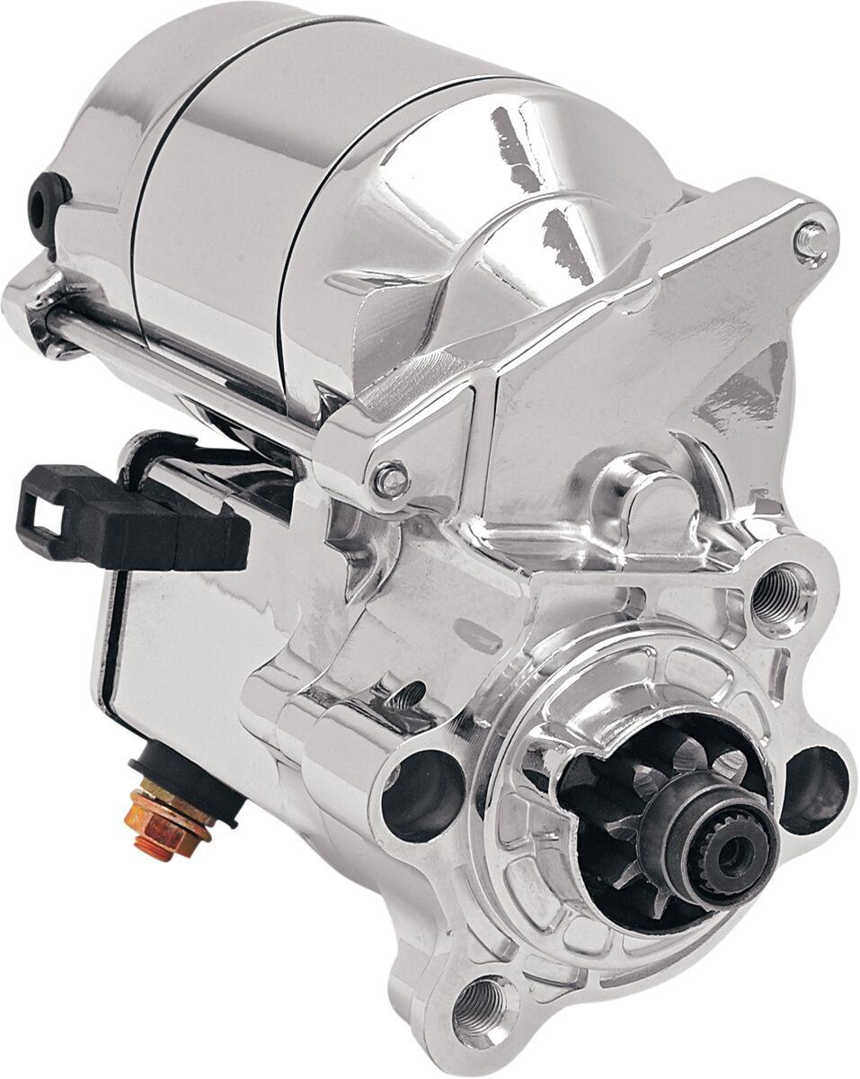 80-1010 - Drag Specialties 1.4 kW High-Performance Starter Motor For Harley Davidson XL 1200 C 1996-2015 - Chrome