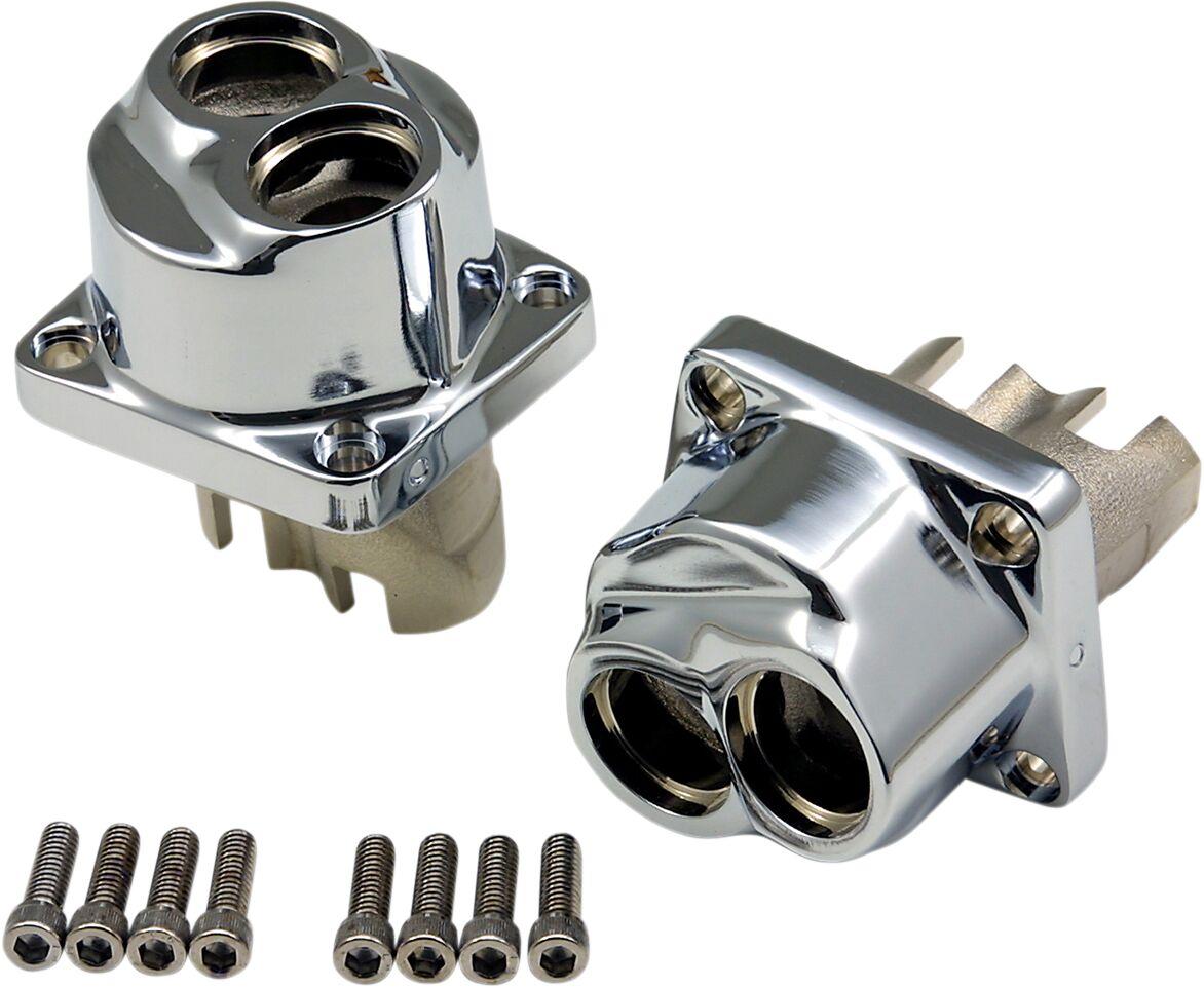 26533 - Drag Specialties Lifter Blocks For Harley Davidson FLH 1340 1984 - Polished Chrome