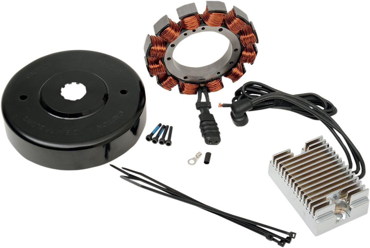 29985-87HV-BXLB - Drag Specialties Heavy-Duty 32A Charging Kit For Harley Davidson FL 1200 1971-1977 - Chrome