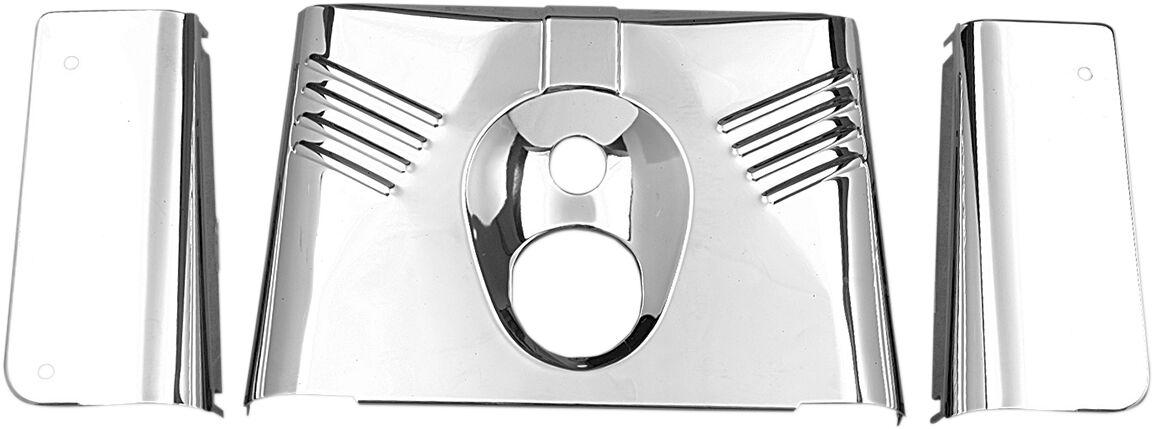 74156-PB-LB2 - Drag Specialties Fork Tins For Harley Davidson FLS 1690 2012-2016 - Chrome