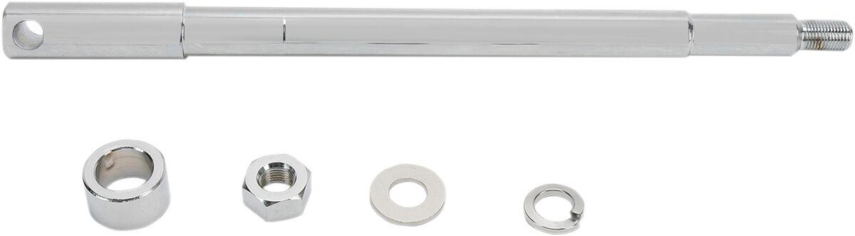 16-0261-BC520 - Drag Specialties Axle Kit For Harley Davidson FLH 1340 1983-1984 Front - Chrome/Silver