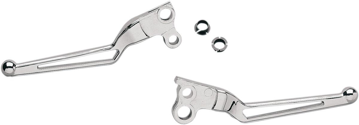 273150-BC3-N - Drag Specialties Stealth Series Clutch & Brake Lever Set For Harley Davidson FLH 1340 1982-1984 - Chrome