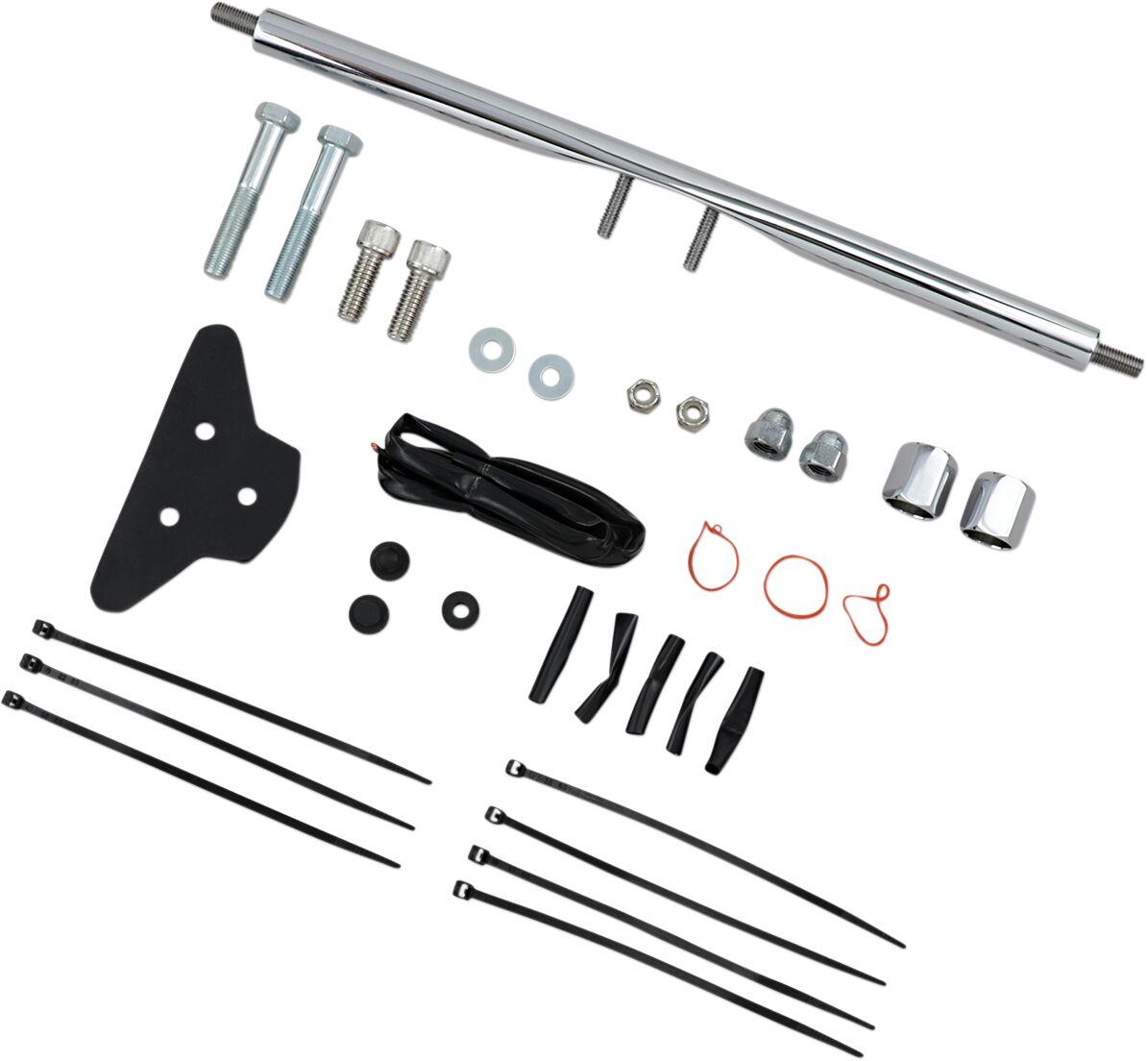 20-0370-SC5 - Drag Specialties Chrome Rear Turn Signal Relocation Kits For Harley Davidson FX 1200 1975-1979 Rear Chrome