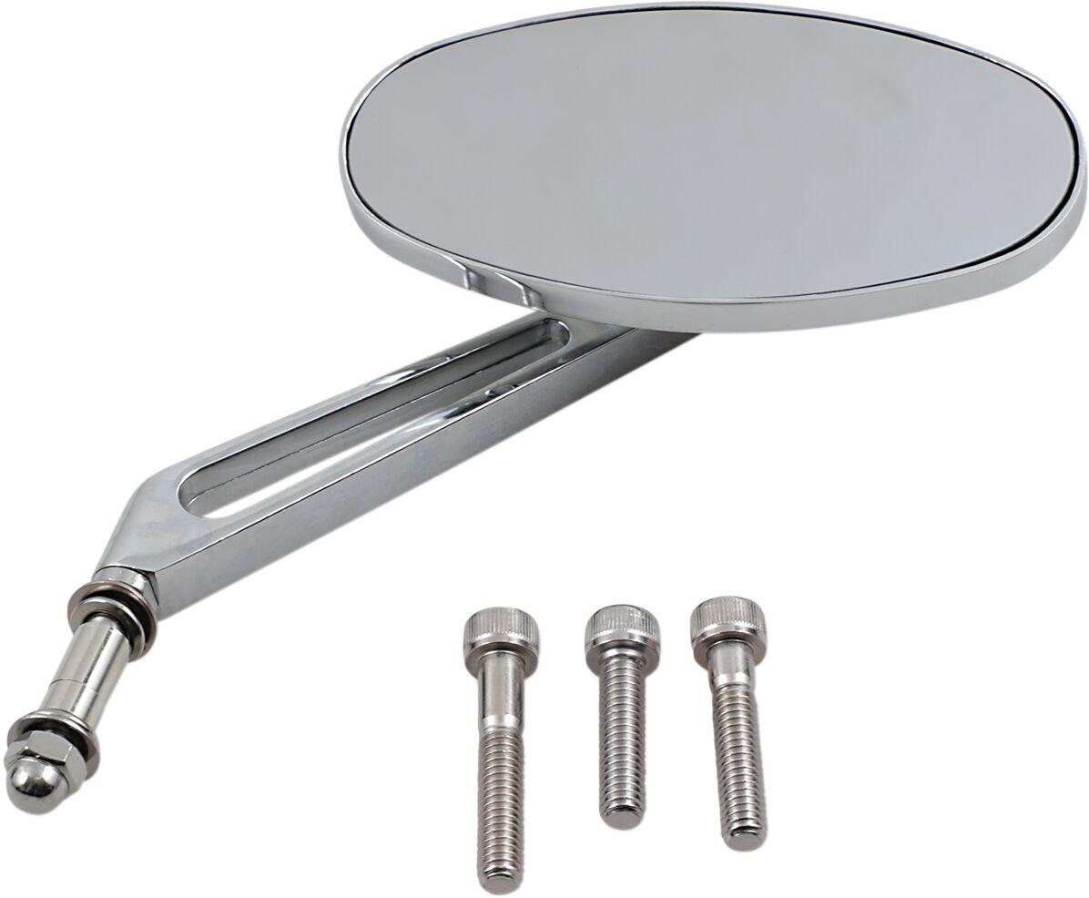 302150-BC3N-BX2 - Drag Specialties Stealth I Mirror For Harley Davidson FLFBS 1868 2022 - Chrome/Silver