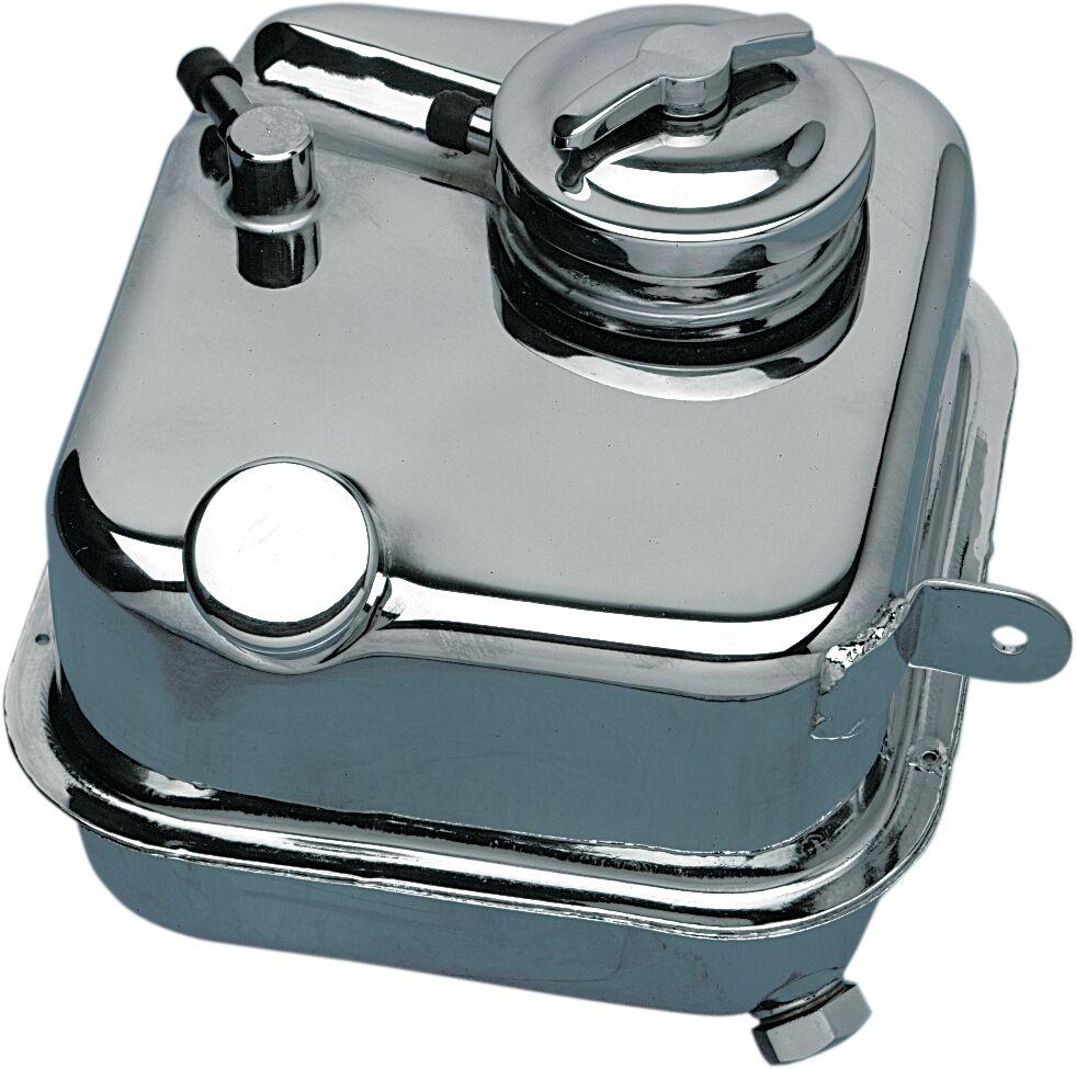 70426 - Drag Specialties Replacement Oil Tank For Harley Davidson FL 1200 1971-1977 - Chrome