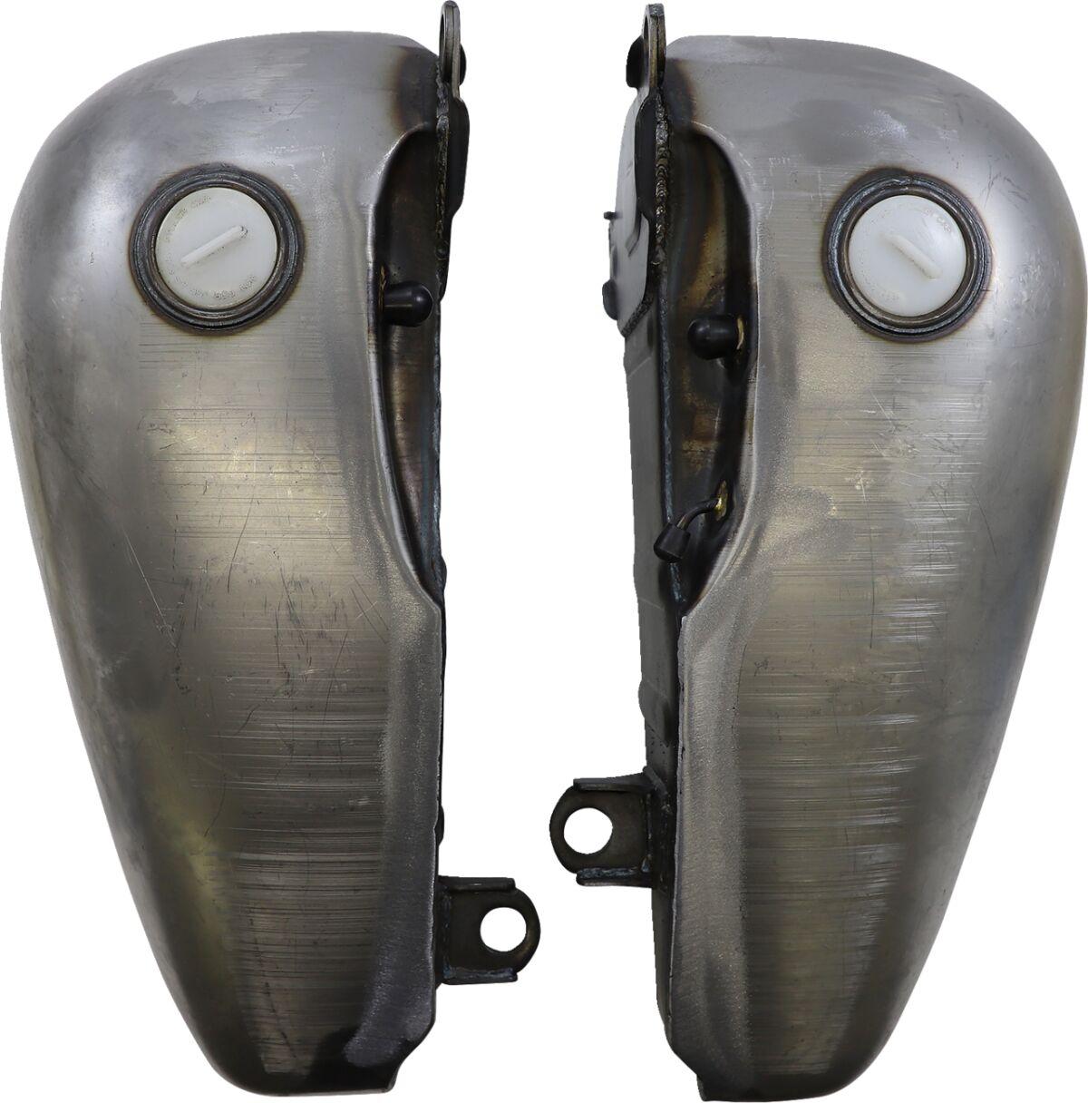 011242-BX36 - Drag Specialties Fat Bob-Style Gas Tank For Harley Davidson FLHR 1340 1994-1995 - 18.9 Litre Raw