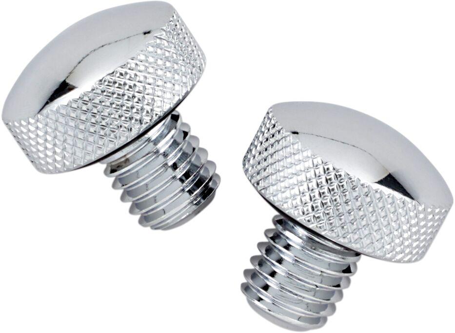 74549 - Drag Specialties Knurled Bolt Kit for Softail Seat For Harley Davidson FLST 1340 1987-1990 - Chrome