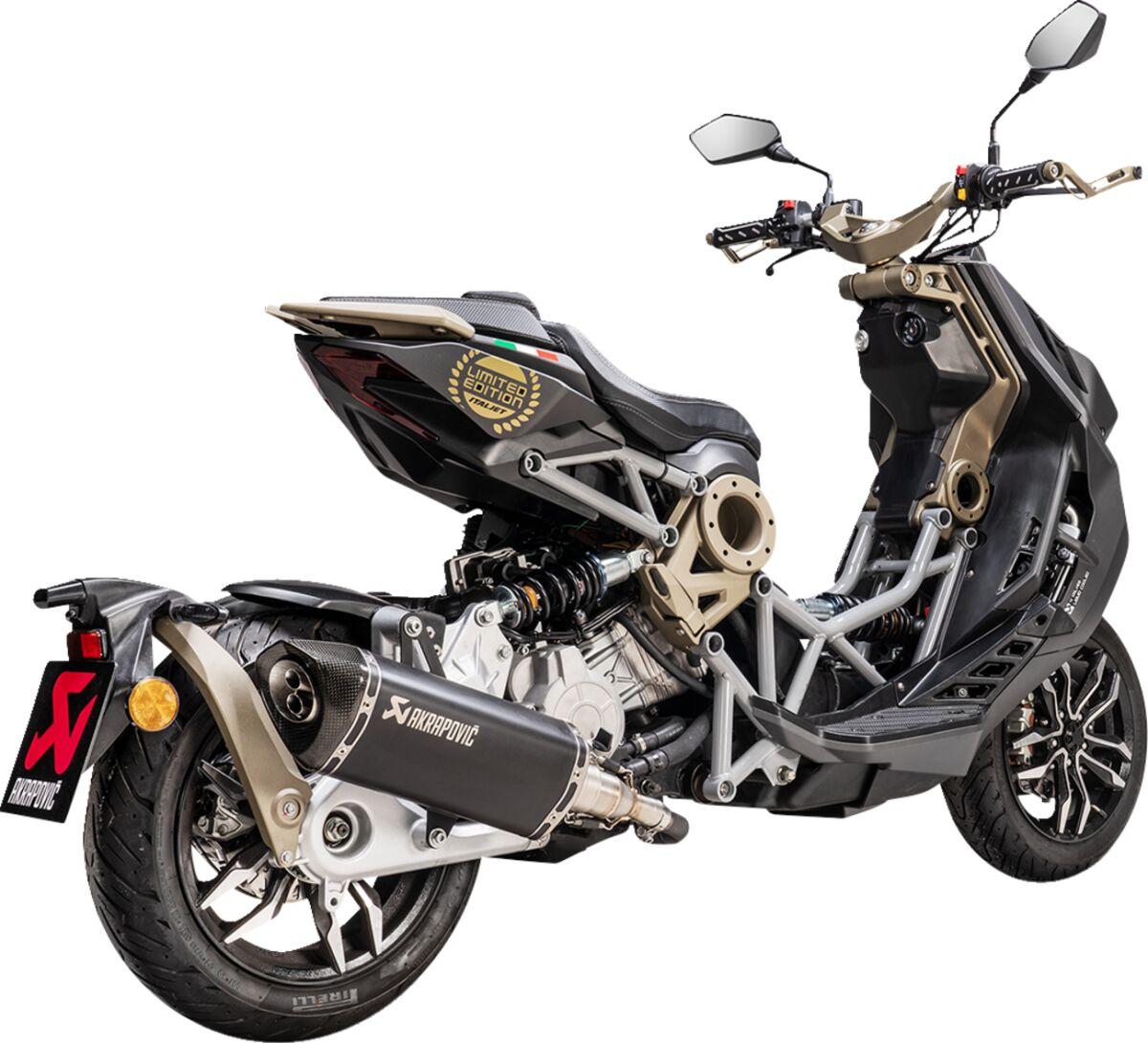 S-IT125SO1-HRTBL - S-IT125SO1-HRTBL - Akrapovic Line Scooter Silencer - Italjet Dragster 200 ABS 2020-2023