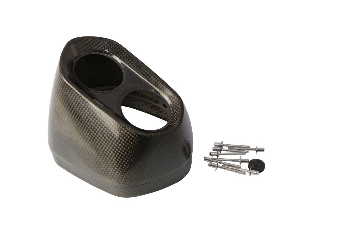 V-EC304 - Akrapovic End Cap For Piaggio Beverly 400 I.E. 2008-2012 - Black