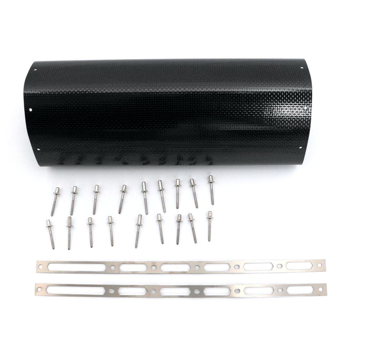 P-RKS689APL280 - P-RKS689APL280 - Akrapovic Silencer Sleeve Kit - Aprilia Tuono 660 ABS 2021-2023