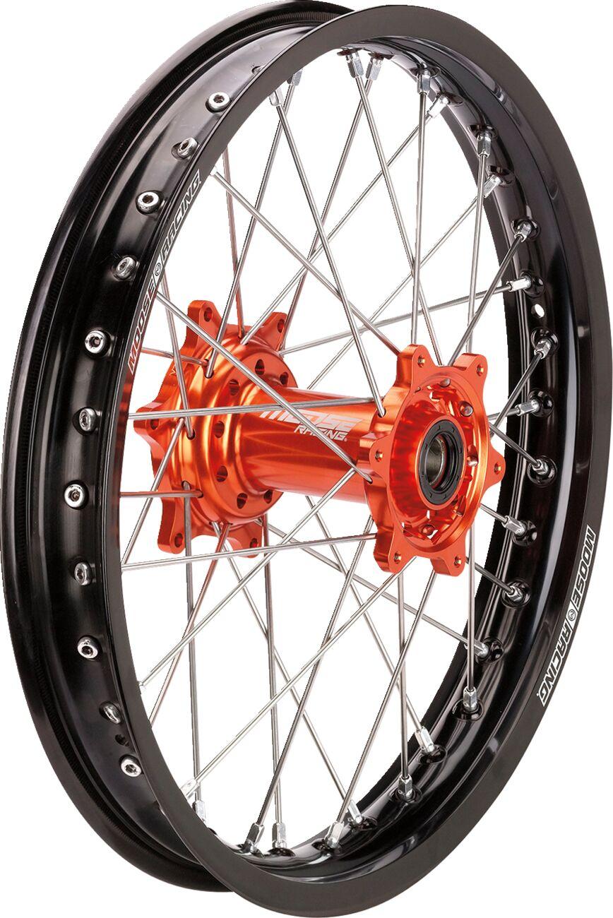 MR21519-BKOR - Moose Racing SX-1 Wheel For Gas Gas EC 250 2020-2023 19x2.15 Rear - Black/Orange