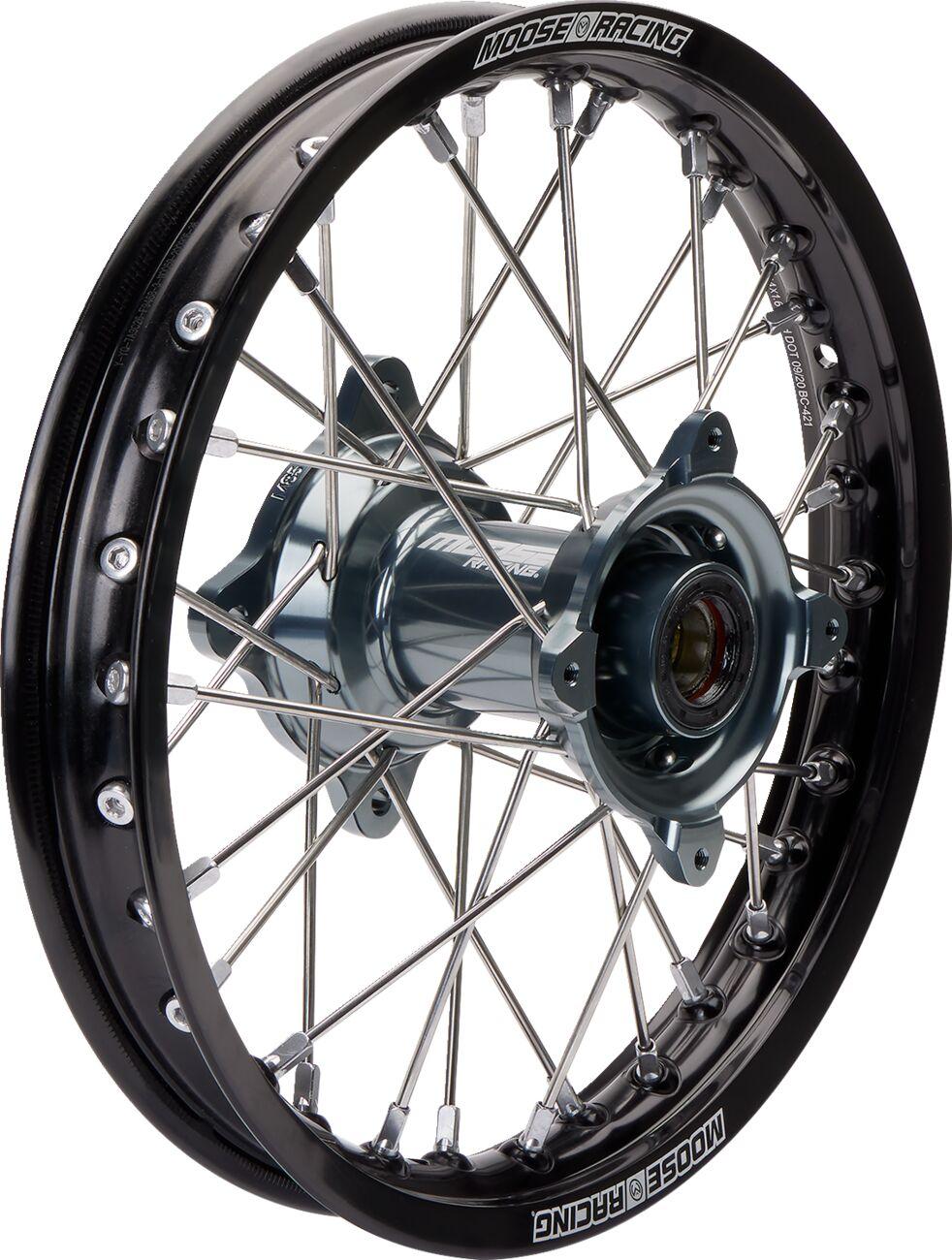 MR-16014-BKGY - Moose Racing SX-1 Wheel For KTM SX85 2012-2021 14x1.6 Rear - Black/Grey