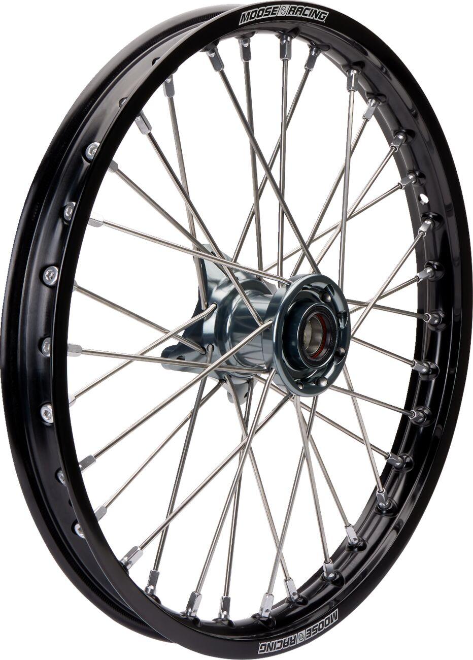 MF-14017-BKGY - Moose Racing SX-1 Wheel For Gas Gas MC85 2022-2024 17x1.4 Front - Black/Grey